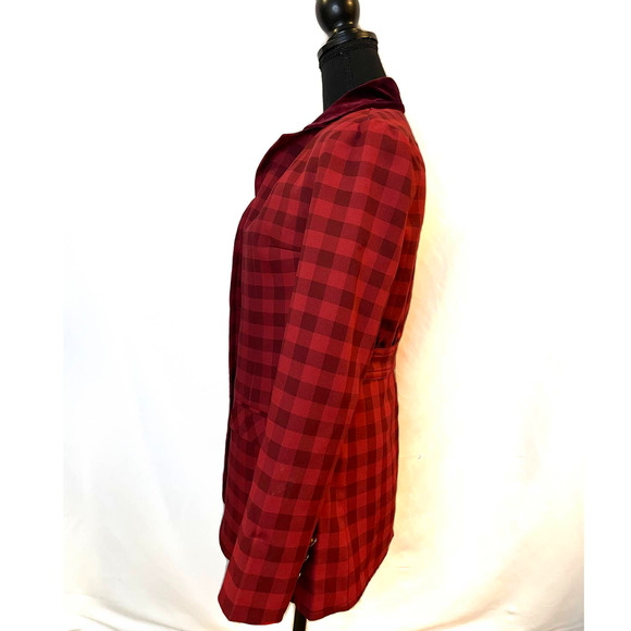 CASA DI COLE BURGUNDY VINTAGE BLAZER - Picture 3 of 4